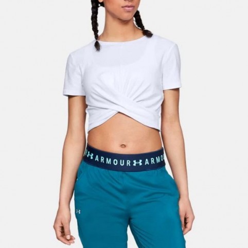 Under Armour Shirt Lightweight Lux Crop Tee W 1305484-100