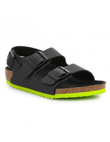 Sandals Birkenstock Milano Kinder 1022129 Desert Soil Black Lime